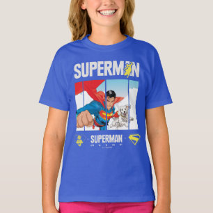 Camiseta Superman y Krypto Take Flight
