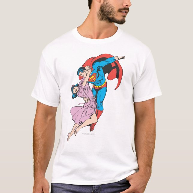 Camiseta Superman y Lois en rosa (Anverso)