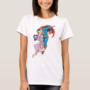 Camiseta Superman y Lois en rosa