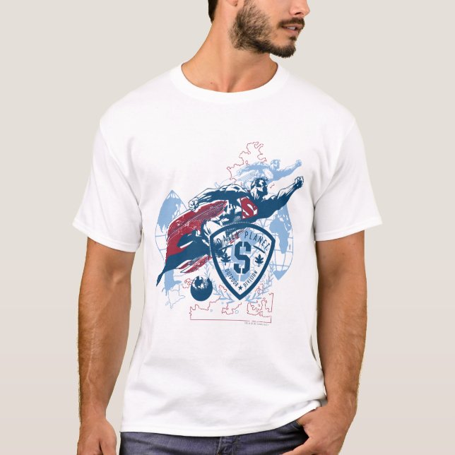 Camiseta Superman y Mapa (Anverso)
