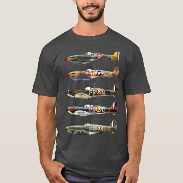 Camiseta Supermarine Spitfire es una aeronave de combate br (Anverso)