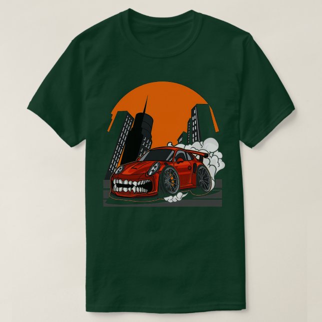 Camiseta Supermonioso coche (Diseño del anverso)