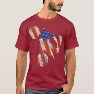 Camiseta Supermoto America Flag Supercross Riding
