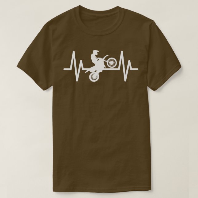 Camiseta Supermoto de impulso de pulso de ECG latido Superm (Diseño del anverso)