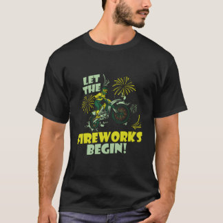 Camiseta Supermoto Fireworks Mx Motocross Dirt Biking 4Th O