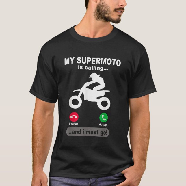 Camiseta Supermoto fuera de carretera Enduro Riendo motocic (Anverso)