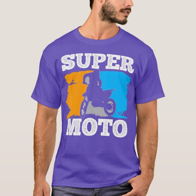 Camiseta Supermoto Motocross Motorcycle Racing (Anverso)