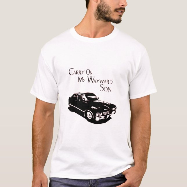 Camiseta Supernatural Carry on my wayward son (Anverso)