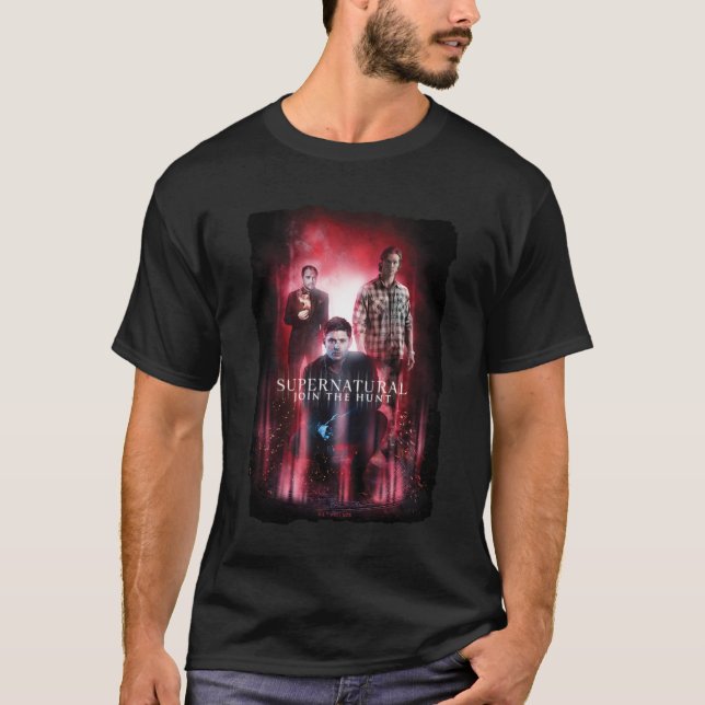 Camiseta Supernatural Crowley, Dean y Sam (Anverso)