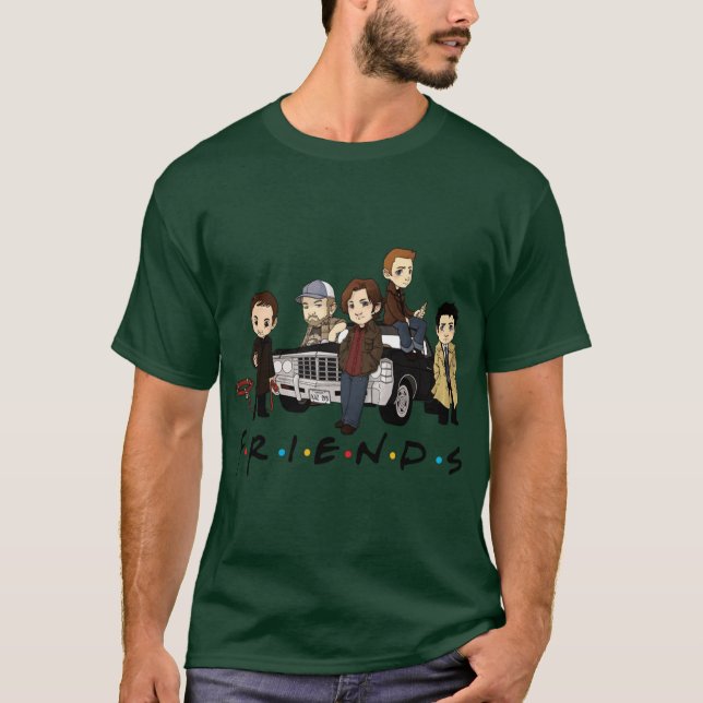 Camiseta Supernatural Friends Cartoon funny (Anverso)