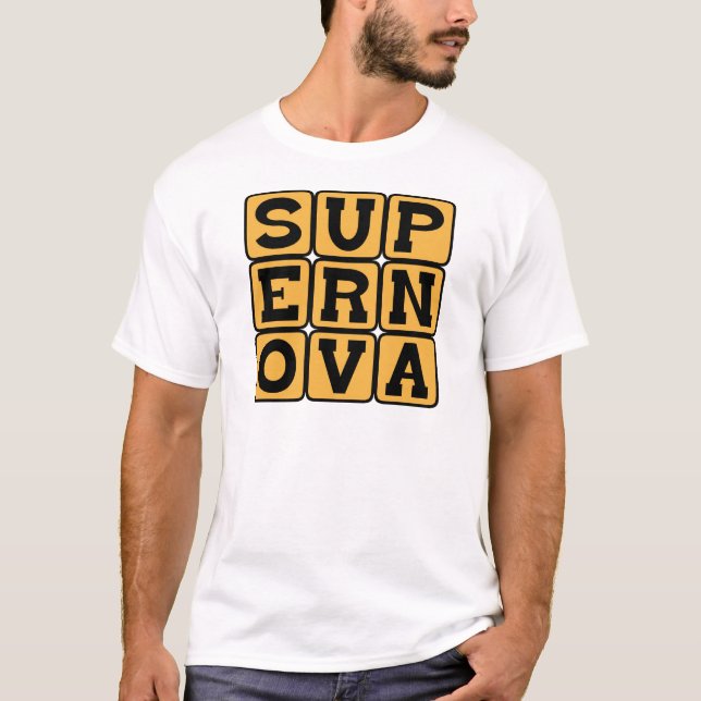 Camiseta Supernova, explosión estelar (Anverso)