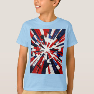 Camiseta Supernova Pop – Explosión Geométrica Abstracta