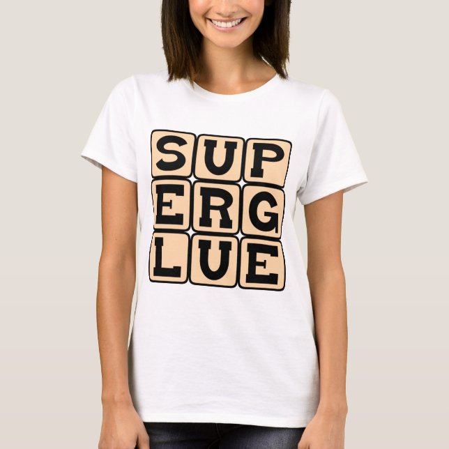 Camiseta Superpegamento, Adhesivo Maravilla (Anverso)