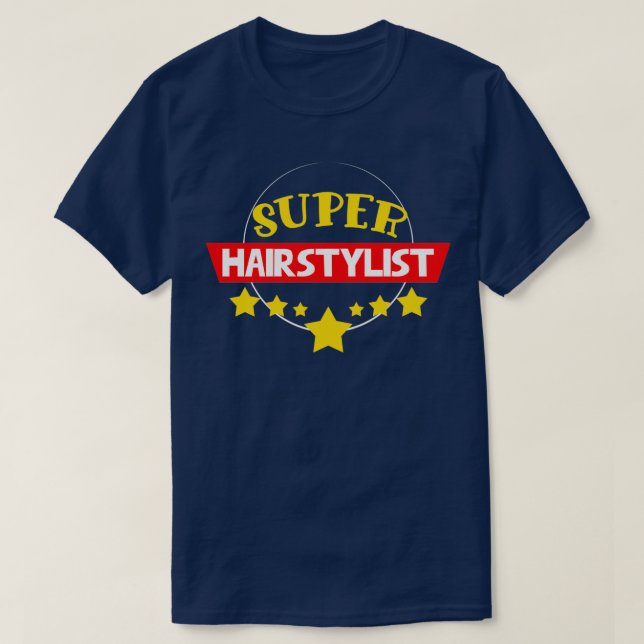Camiseta Superpeluquero diciendo pelo (Diseño del anverso)