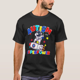 Camiseta Superpoder Conciencia del Autismo Astronauta Amant