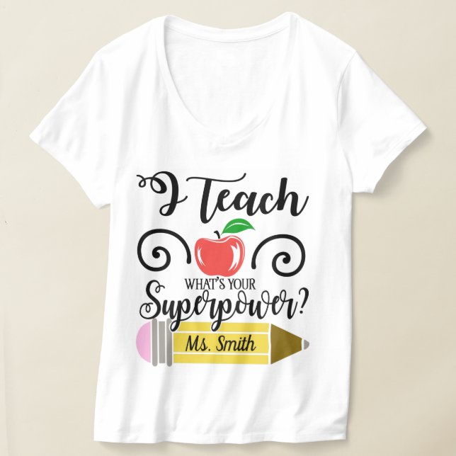 Camiseta Superpoder docente (Distribución )
