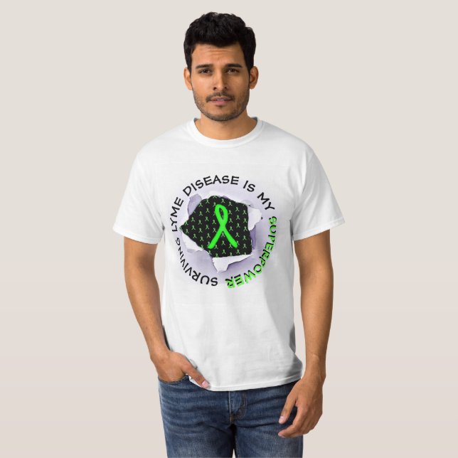 Camiseta Superpoder Sobrevivir la Enfermedad de Ly (Anverso completo)