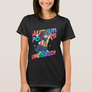 Camiseta Superpoderes del Autismo Desatados Niños Con Autis