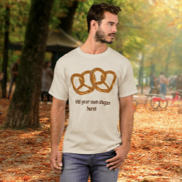 Camiseta Superposición de Pretzel Knots - agregar eslogan a