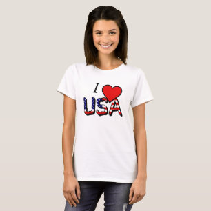 Camiseta superposición I Heart USA wct