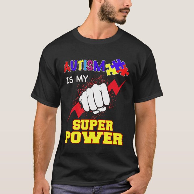 Camiseta Superpotencia autista (Anverso)
