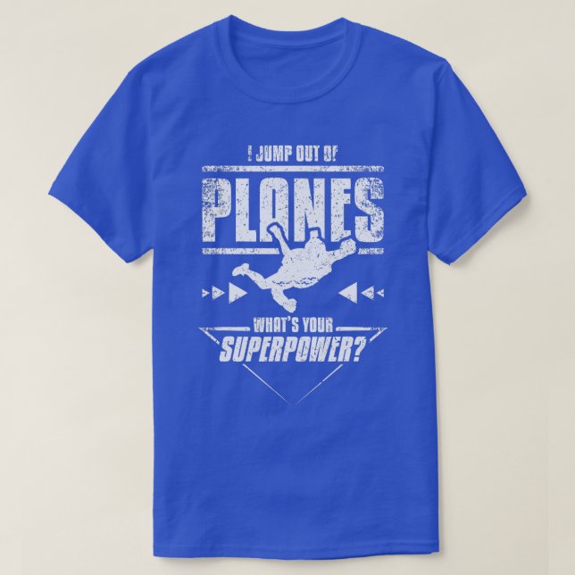 Camiseta Superpotencia de Skydiving  (Diseño del anverso)