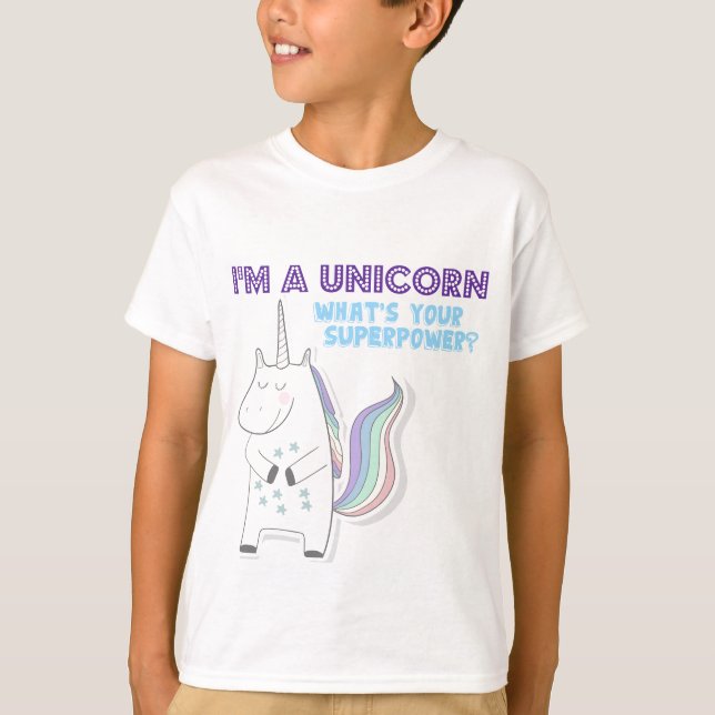 Camiseta Superpotencia de Unicorn (Anverso)