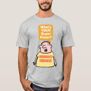 Camiseta Superpotencia del ingeniero de autopistas de Freew
