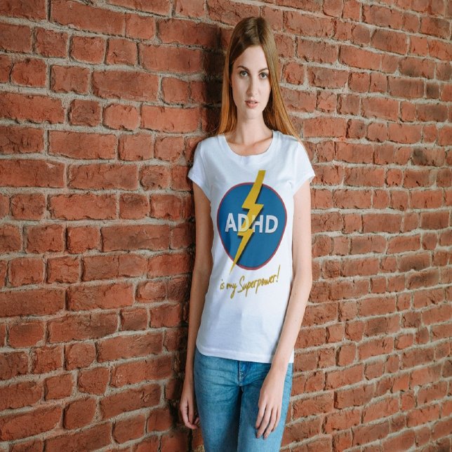 Camiseta Superpotencia del tornillo Lightning del ADHD (Subido por el creador)