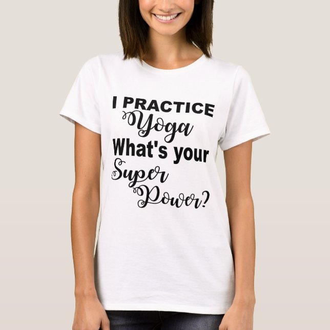 Camiseta Superpotencia del yoga (Anverso)
