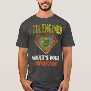 Camiseta Superpotencia mecánica alteración mecánica vintage