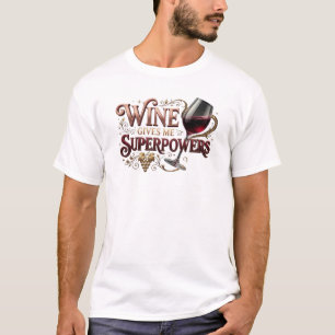 Camiseta SUPERPOTENCIAS DEL VINO CLÁSICO Arte portable