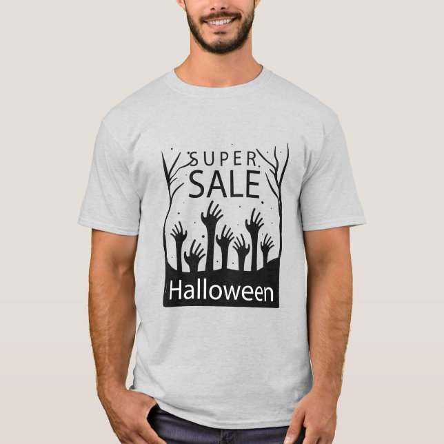 Camiseta Superventa Zombie Hand Halloween (Anverso)