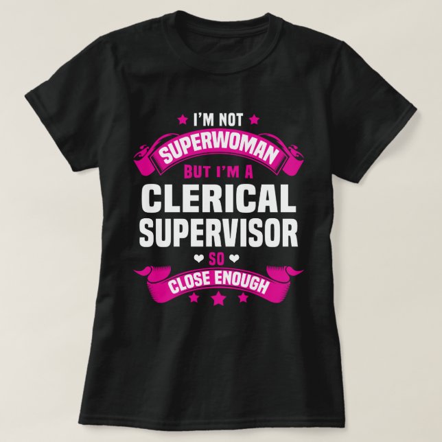 Camiseta Supervisor administrativo (Diseño del anverso)