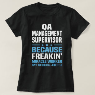 Camiseta Supervisor de administración de QA