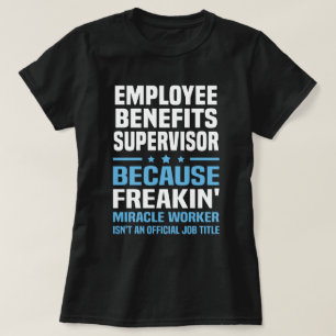 Camiseta Supervisor de beneficios para empleados