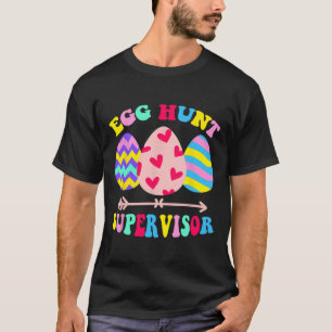 Camiseta Supervisor de caza de huevos Retro Fiesta de caza 