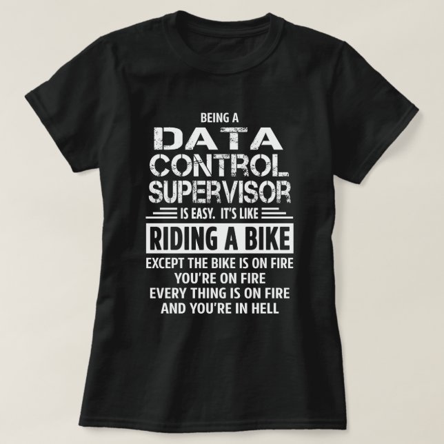 Camiseta Supervisor de control de datos (Diseño del anverso)