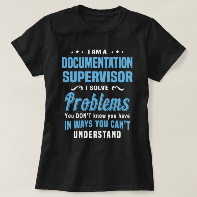 Camiseta Supervisor de documentación (Diseño del anverso)