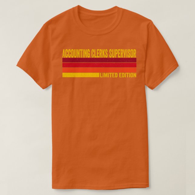 Camiseta Supervisor de empleados de contabilidad (Diseño del anverso)