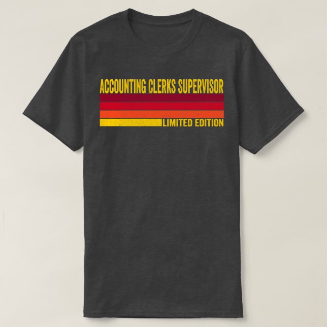Camiseta Supervisor de empleados de contabilidad (Diseño del anverso)