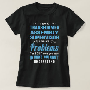 Camiseta Supervisor de ensamblados de transformador