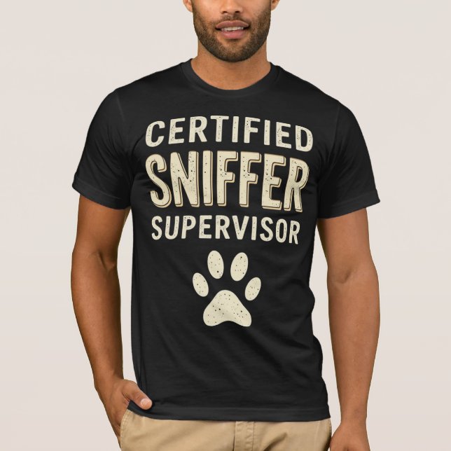 Camiseta Supervisor de husmeo certificado (Anverso)