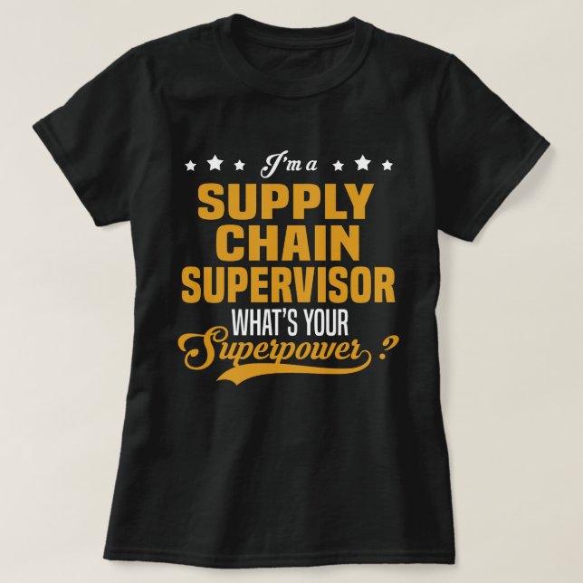 Camiseta Supervisor de la cadena de suministro (Diseño del anverso)