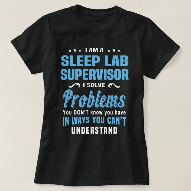 Camiseta Supervisor de laboratorio de suspensión (Diseño del anverso)