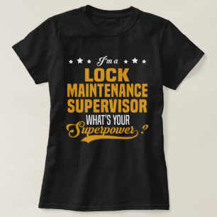 Camiseta Supervisor de mantenimiento de bloqueo