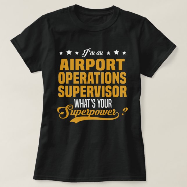 Camiseta Supervisor de Operaciones Aeroportuarias (Diseño del anverso)