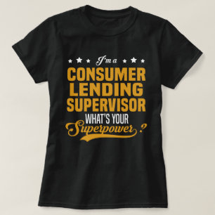 Camiseta Supervisor de préstamos al consumidor