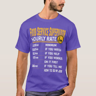 Camiseta Supervisor de Servicio de Alimentos Tarifa por Hor