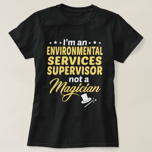 Camiseta Supervisor de servicios ambientales (Diseño del anverso)